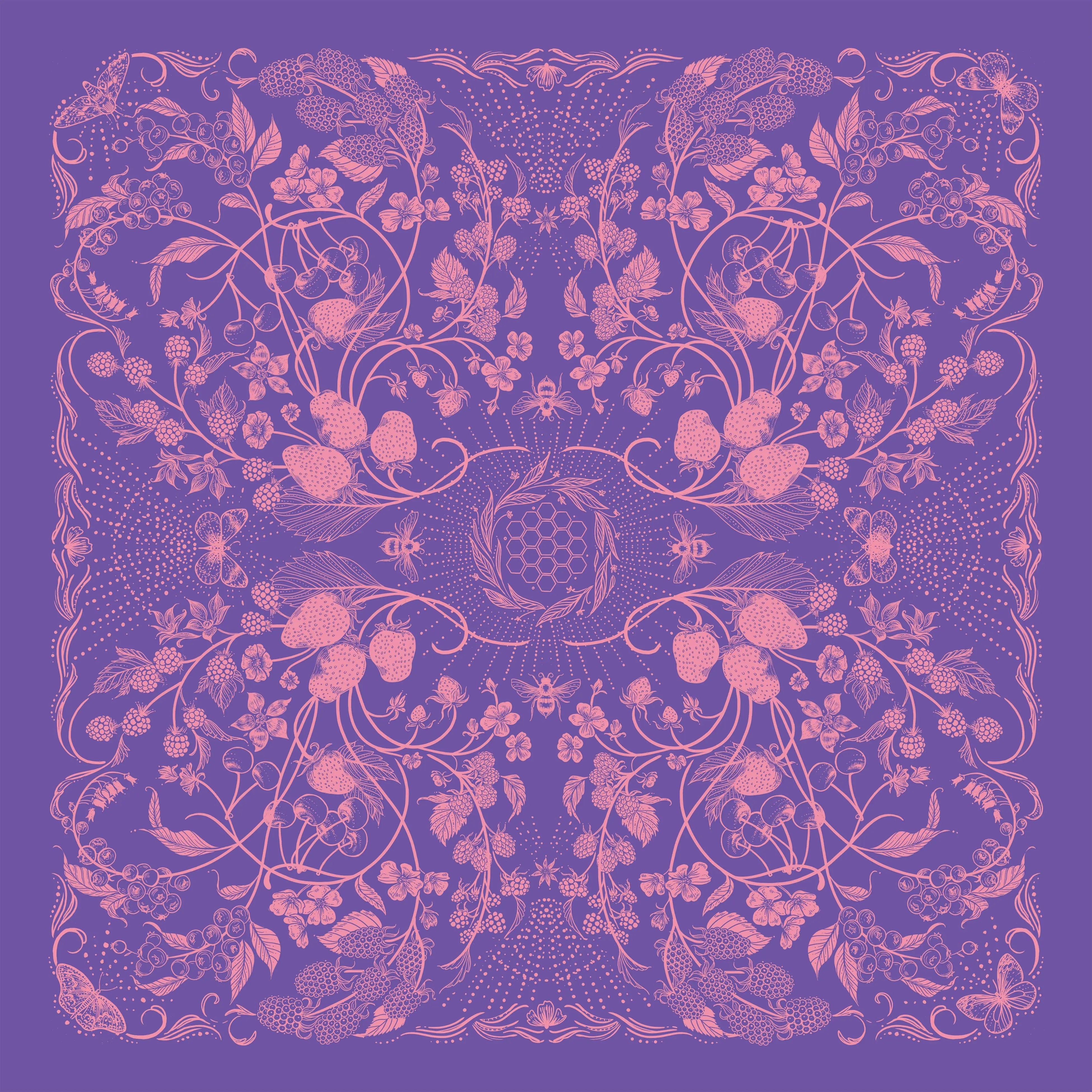 Final Switchback by Katie Jeanne Reim Wildberry Premium Discharge Cotton Bandana Final Switchback by Katie Jeanne Reim